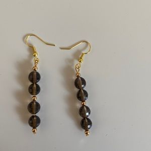 Smokey quartz dangle earrings